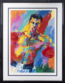 Muhammad Ali Signed and Framed to 42x56.5" Serigraph by Leroy Neiman and Signed (JSA)